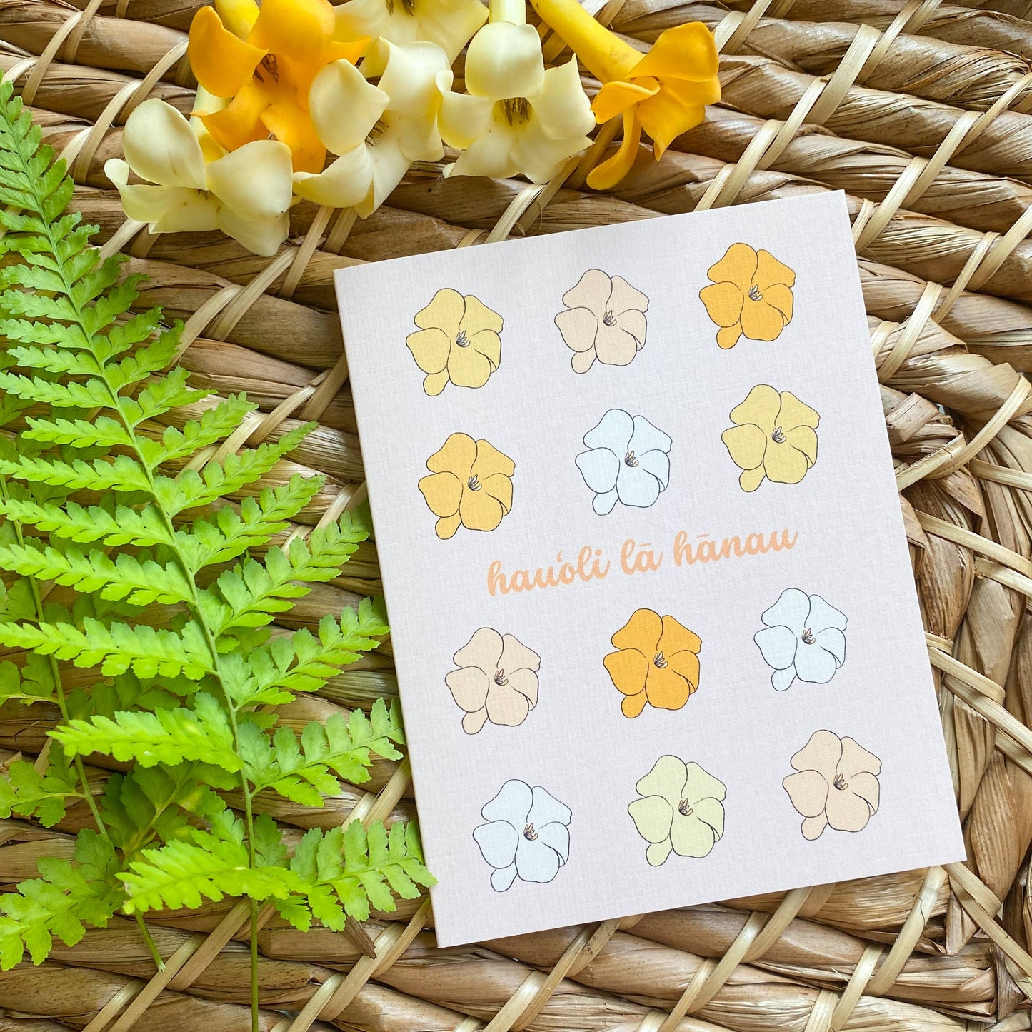 Puakenikeni - Hawaiian Birthday Card