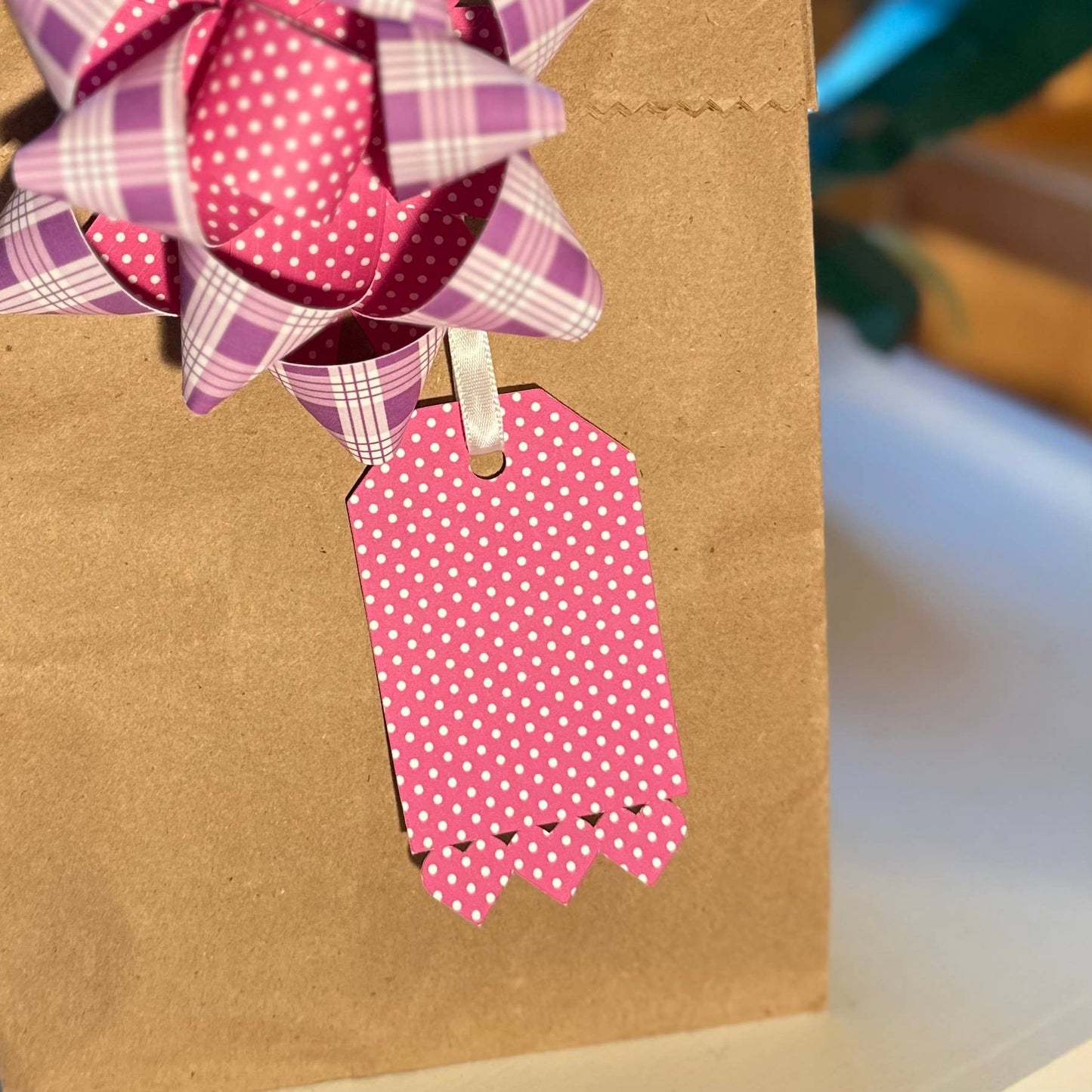 Handmade Paper Gift Tags - Hearts  Set of 6