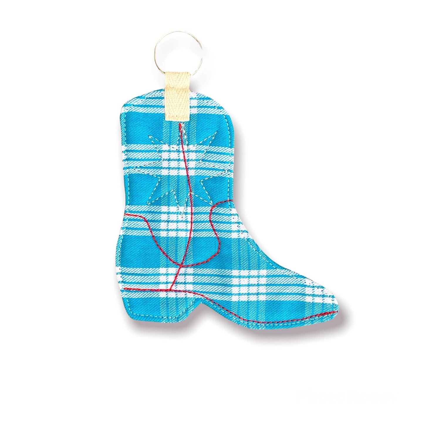 Paniolo Cowboy Palaka Embroidered Novelty Keychain