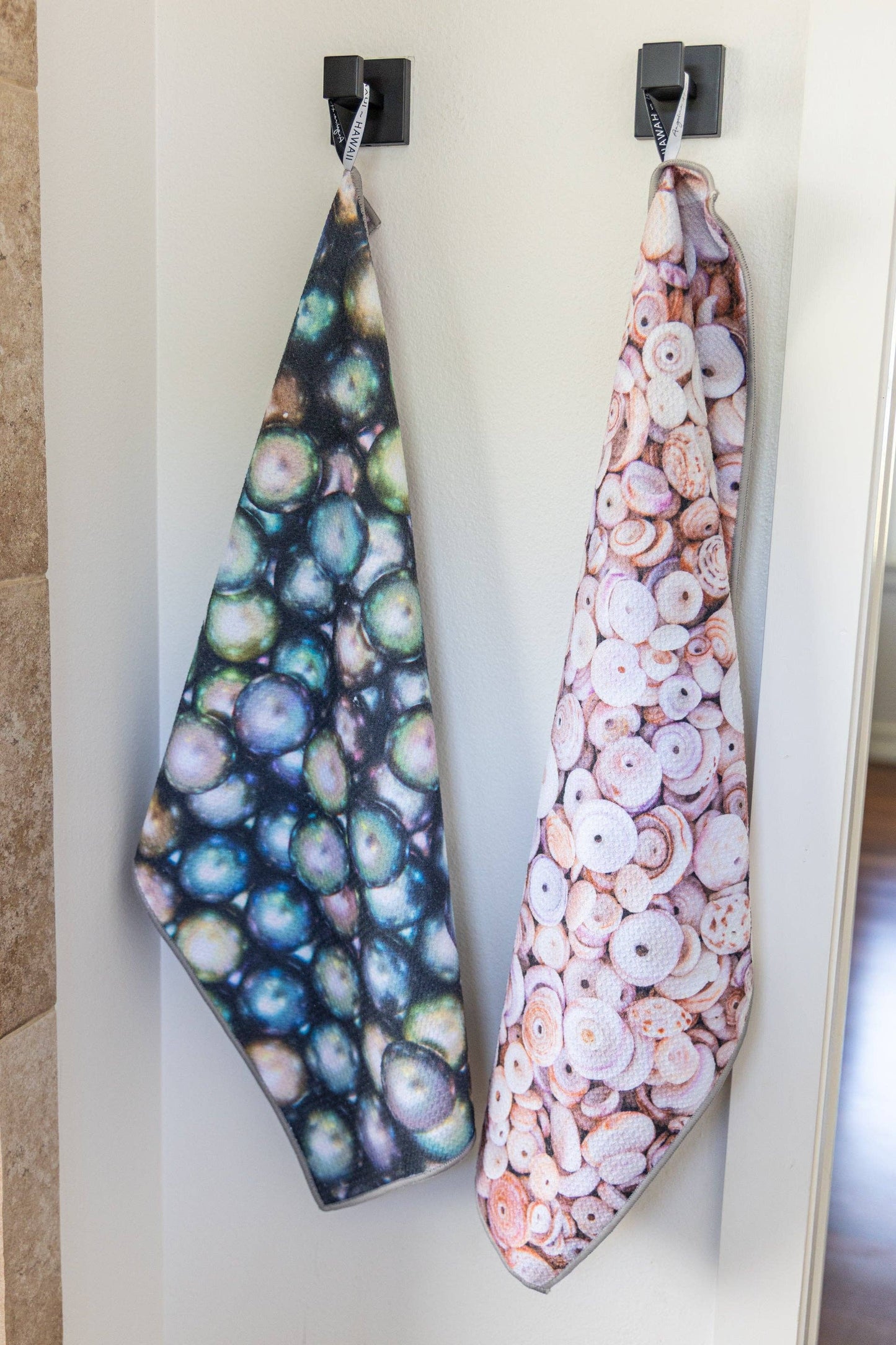 Puka Shells & Tahitian Pearls Tea Towel